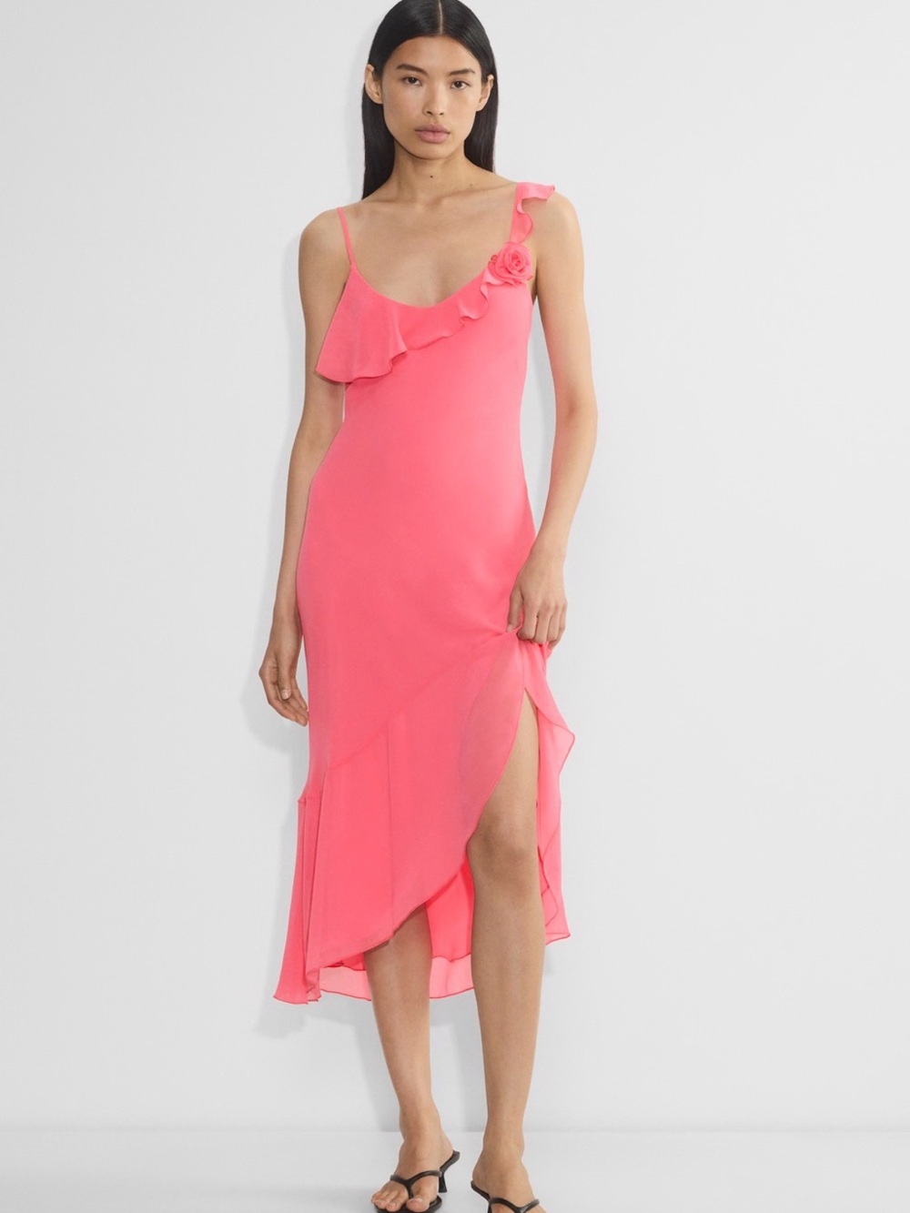 Aritzia Dreamhouse Pink Engage Midi Dress